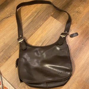 Vintage leather coach cross body